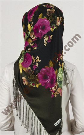 Piramit Püsküllü Eşarp 111-0023-88