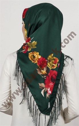 Piramit Püsküllü Eşarp 111-0023-91