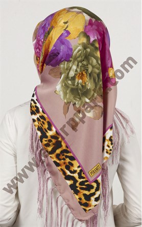 Piramit Püsküllü Eşarp 111-0023-94