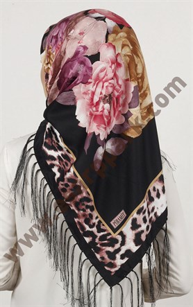 Piramit Püsküllü Eşarp 111-0023-95