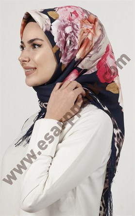 Piramit Püsküllü Eşarp 111-0023-97