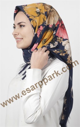 Piramit Püsküllü Eşarp 111-0024-07