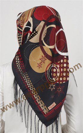 Piramit Püsküllü Eşarp 111-0024-20
