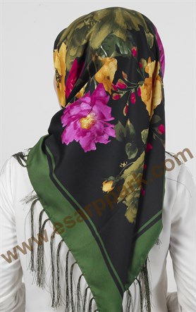 Piramit Püsküllü Eşarp 111-0025-06