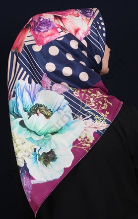 Piramit Tafta Dijital Eşarp 1800-2