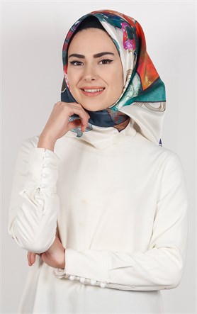 Piramit Tafta Dijital Eşarp 1921-5