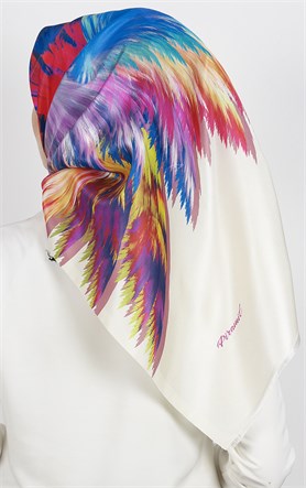 Piramit Tafta Dijital Eşarp 1925-11