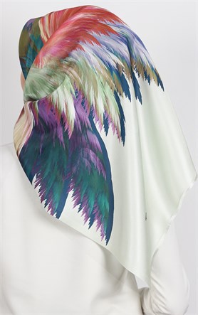 Piramit Tafta Dijital Eşarp 1925-12