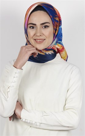 Piramit Tafta Dijital Eşarp 1925-14