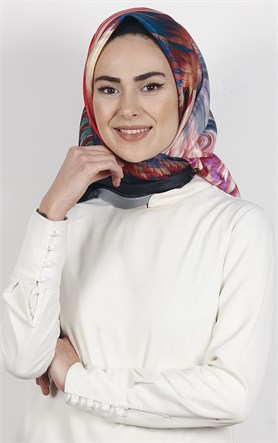 Piramit Tafta Dijital Eşarp 1925-15