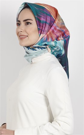 Piramit Tafta Dijital Eşarp 1925-4