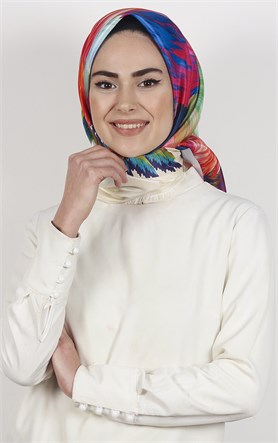 Piramit Tafta Dijital Eşarp 1925-5