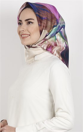 Piramit Tafta Dijital Eşarp 1925-6