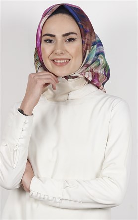 Piramit Tafta Dijital Eşarp 1925-6