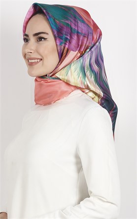 Piramit Tafta Dijital Eşarp 1925-8