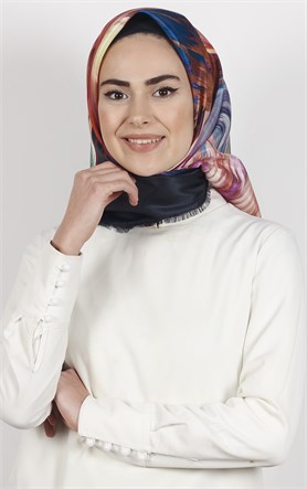 Piramit Tafta Dijital Eşarp 1925-9