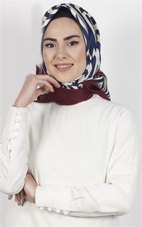 Piramit Tafta Dijital Eşarp 1926-14