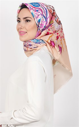 Piramit Tafta Dijital Eşarp 1927-11