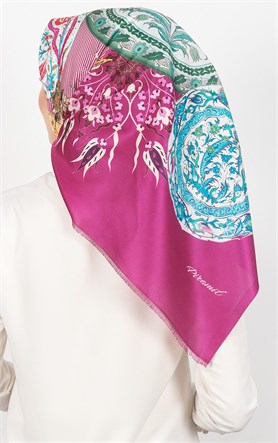 Piramit Tafta Dijital Eşarp 1927-12