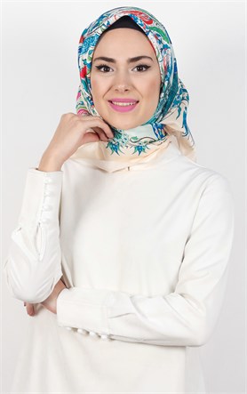 Piramit Tafta Dijital Eşarp 1927-13