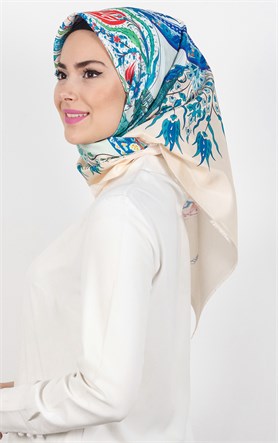 Piramit Tafta Dijital Eşarp 1927-13