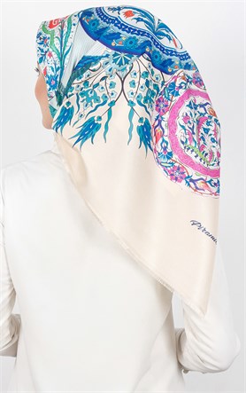 Piramit Tafta Dijital Eşarp 1927-13