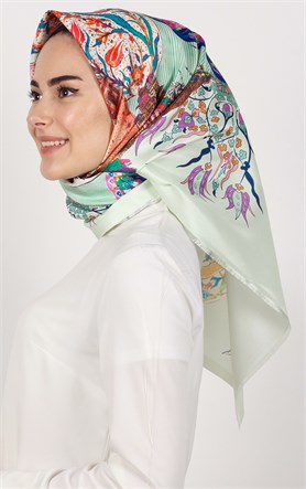 Piramit Tafta Dijital Eşarp 1927-15