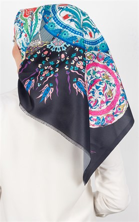 Piramit Tafta Dijital Eşarp 1927-2