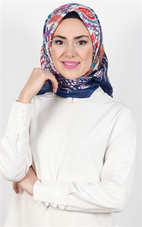 Piramit Tafta Dijital Eşarp 1927-5