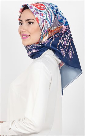 Piramit Tafta Dijital Eşarp 1927-5