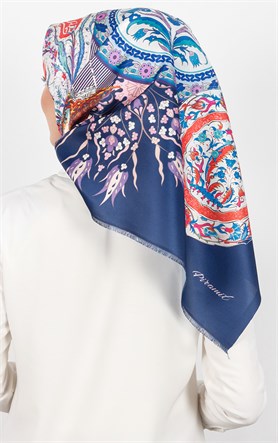 Piramit Tafta Dijital Eşarp 1927-5