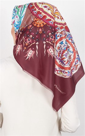 Piramit Tafta Dijital Eşarp 1927-6