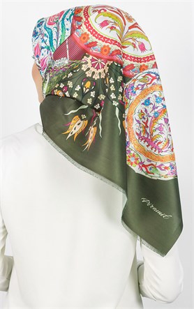 Piramit Tafta Dijital Eşarp 1927-7