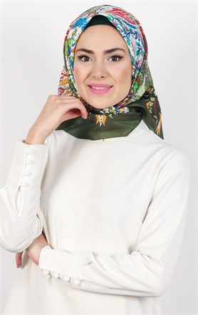 Piramit Tafta Dijital Eşarp 1927-7