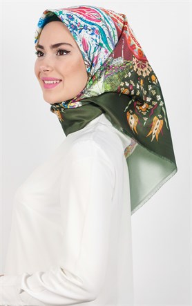 Piramit Tafta Dijital Eşarp 1927-7