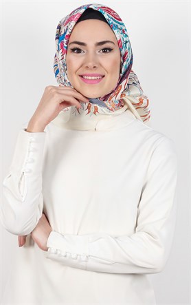 Piramit Tafta Dijital Eşarp 1927-8