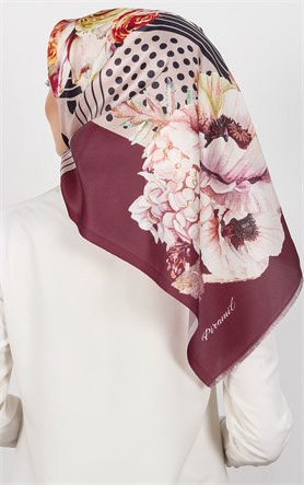 Piramit Tafta Dijital Eşarp 1928-3