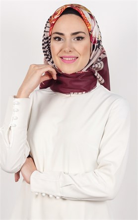 Piramit Tafta Dijital Eşarp 1928-3