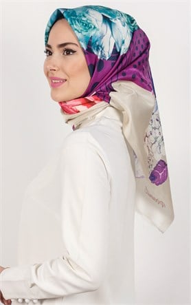 Piramit Tafta Dijital Eşarp 1928-4