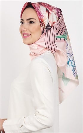 Piramit Tafta Dijital Eşarp 1928-5