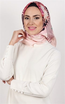 Piramit Tafta Dijital Eşarp 1928-5