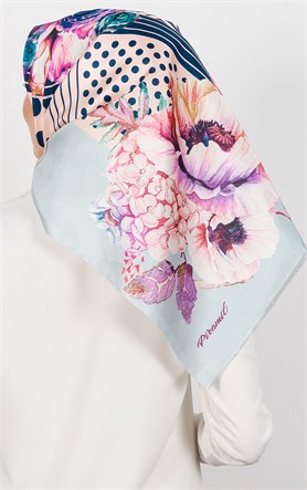 Piramit Tafta Dijital Eşarp 1928-6