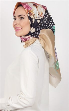 Piramit Tafta Dijital Eşarp 1928-7