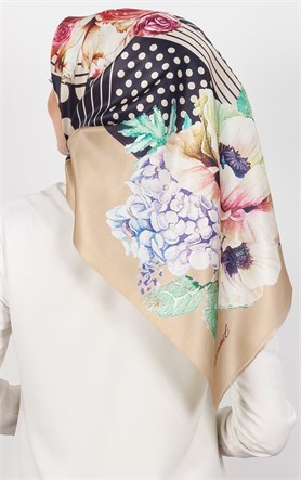 Piramit Tafta Dijital Eşarp 1928-7