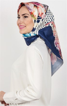 Piramit Tafta Dijital Eşarp 1928-8