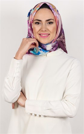 Piramit Tafta Dijital Eşarp 1929-10