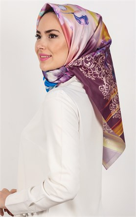 Piramit Tafta Dijital Eşarp 1929-10