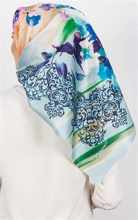 Piramit Tafta Dijital Eşarp 1929-4