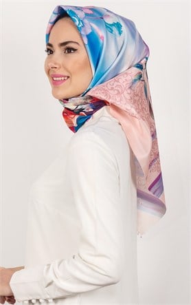 Piramit Tafta Dijital Eşarp 1929-6