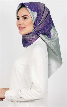 Piramit Tafta Dijital Eşarp 1931-13